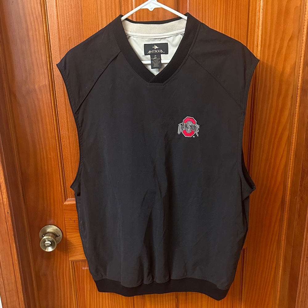 Antigua Ohio State Buckeyes black vest size M